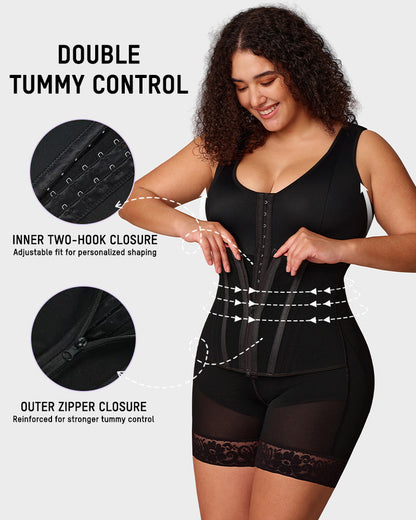 Colombian Double Tummy-Control Shaper — Full-Body Shapewear