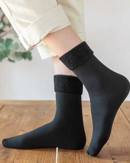 Gefütterte Wintersocken aus dickem Fleece – 6 Paar im Set