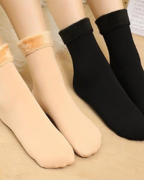 Gefütterte Wintersocken aus dickem Fleece – 6 Paar im Set