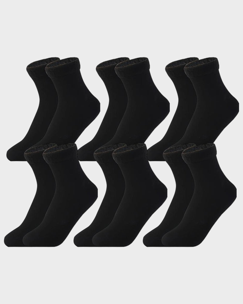 Gefütterte Wintersocken aus dickem Fleece – 6 Paar im Set