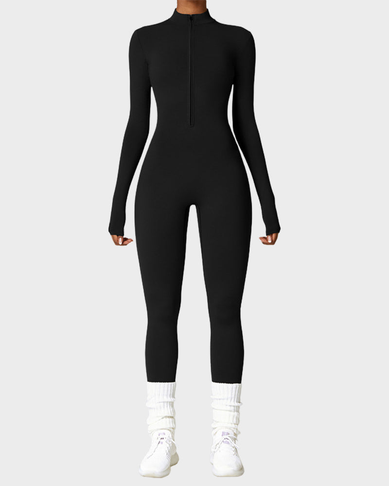 Schlank geschnittener Fleece-Trainingsanzug für den Winter
