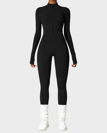 Schlank geschnittener Fleece-Trainingsanzug für den Winter
