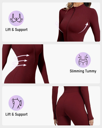Schlank geschnittener Fleece-Trainingsanzug für den Winter