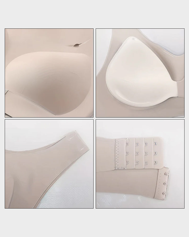 Wireless Posture Bra with Front Closure and Cross Back