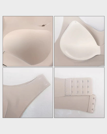 Wireless Posture Bra with Front Closure and Cross Back