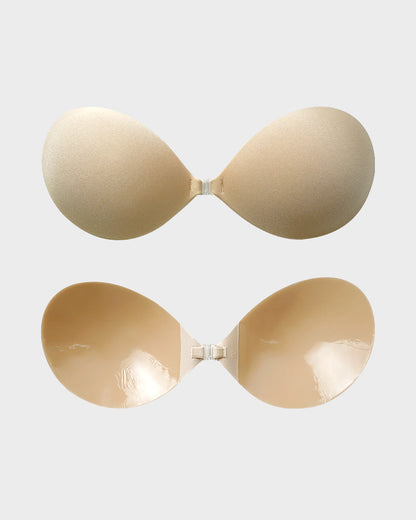 Unsichtbarer Klebe-Push-up-BH mit Vorderverschluss — 2er-Pack