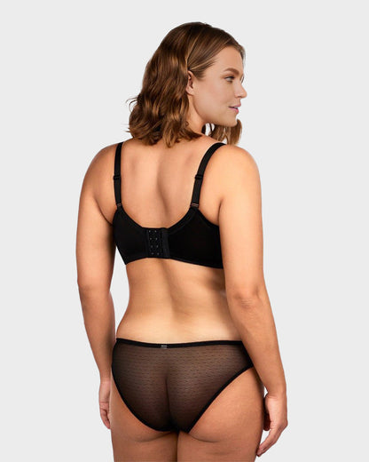 Full-Coverage Lace Minimizer Bra — Petal