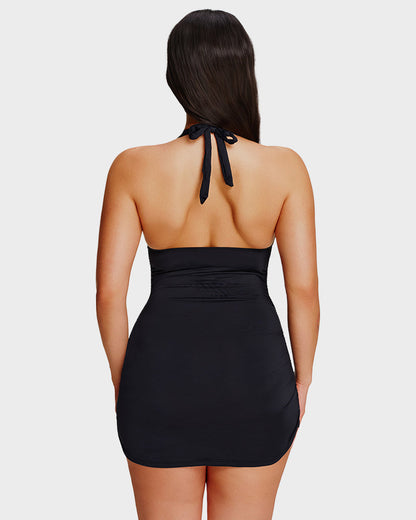 SculptSkin™ BackStage — Badekleid mit V-Ausschnitt und Rückenausschnitt