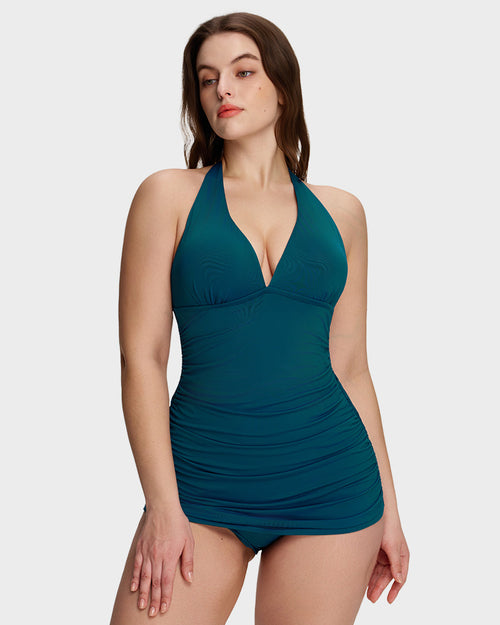 SculptSkin™ BackStage — Badekleid mit V-Ausschnitt und Rückenausschnitt