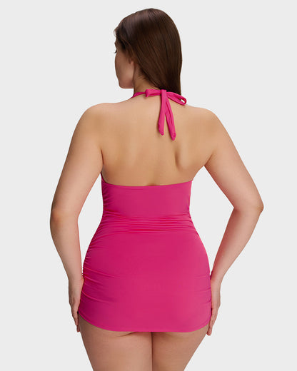 SculptSkin™ BackStage — Badekleid mit V-Ausschnitt und Rückenausschnitt