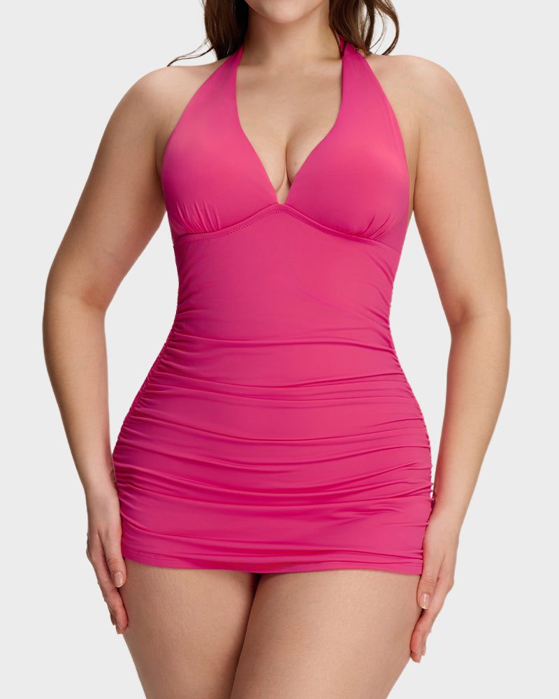 SculptSkin™ BackStage — Badekleid mit V-Ausschnitt und Rückenausschnitt
