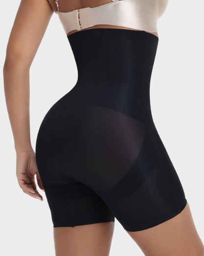 Short mit hoher Taille und gekreuzter Kompression
