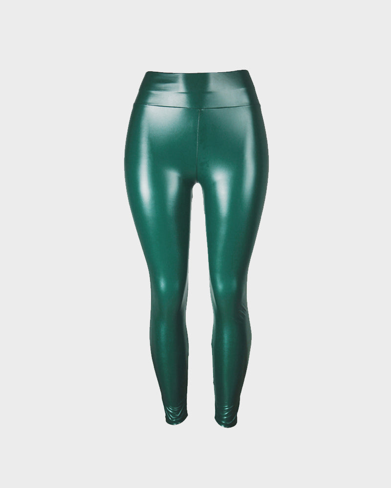 High-Waisted Faux Leather Leggings
