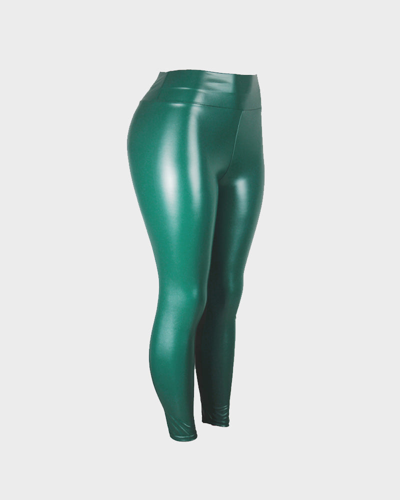 High-Waisted Faux Leather Leggings