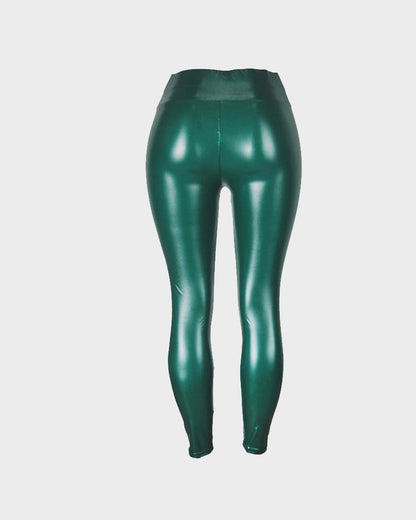 High-Waisted Faux Leather Leggings
