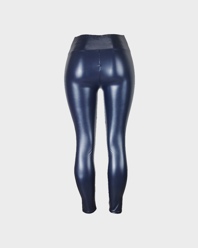High-Waisted Faux Leather Leggings
