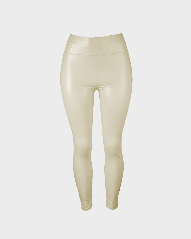 High-Waisted Faux Leather Leggings