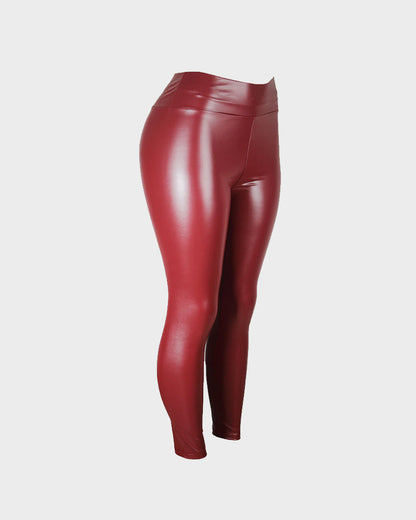 High-Waisted Faux Leather Leggings