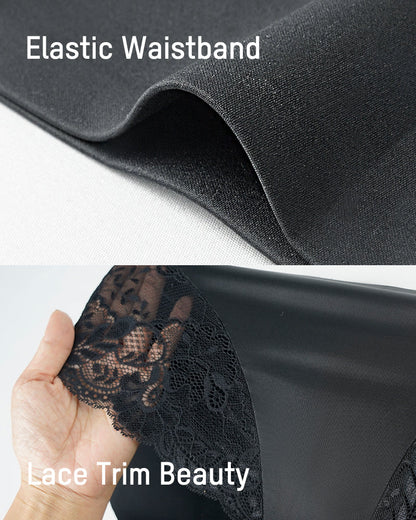 High-Waisted Seamless Lace Shaping Panty — Pack of 3