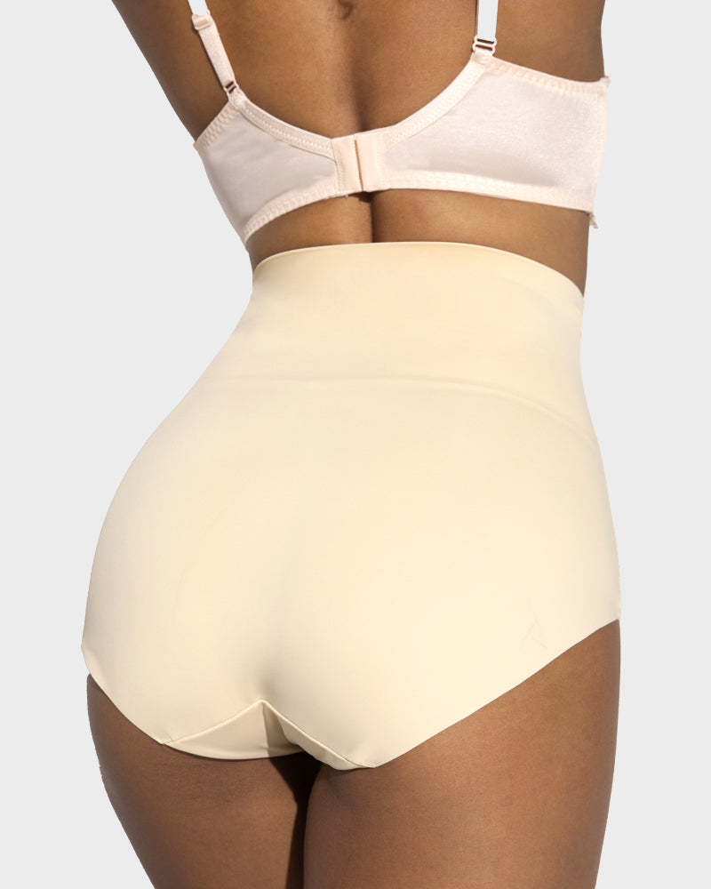 High-Waisted Seamless Lace Shaping Panty — Pack of 3