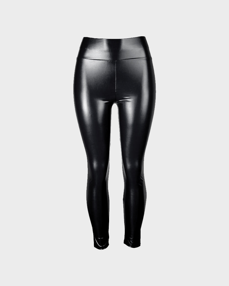 High-Waisted Faux Leather Leggings