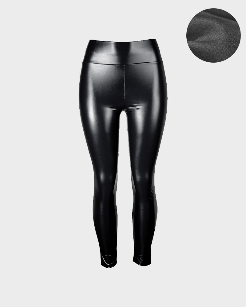 High-Waisted Faux Leather Leggings