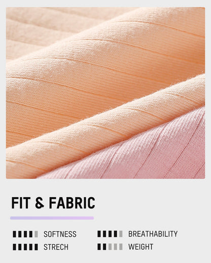 High-Waisted Seamless Cotton Lifting Briefs (4-Pack)