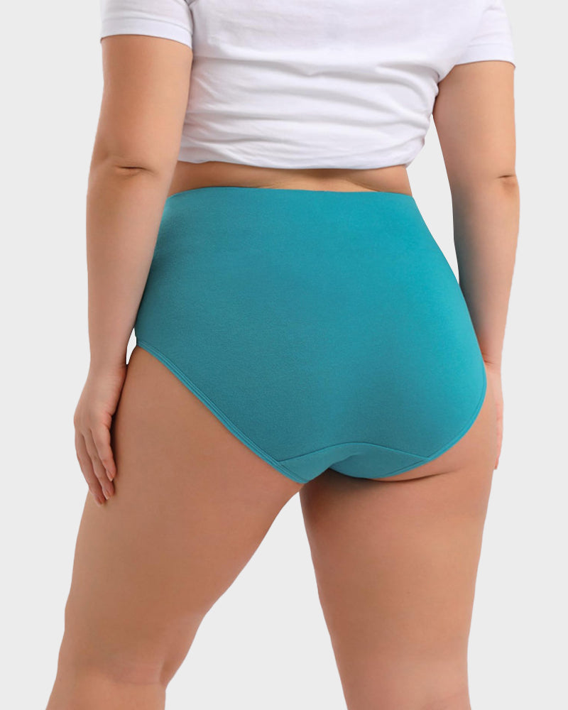 Culottes Couvrantes en Coton Taille Haute (Lot de 4)