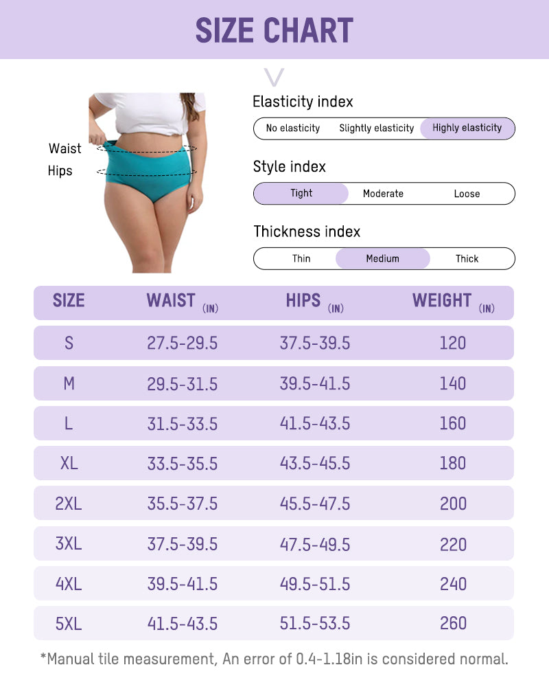 Culottes Couvrantes en Coton Taille Haute (Lot de 4)