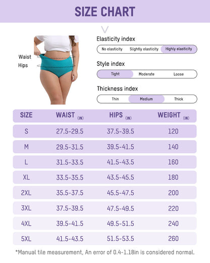 Culottes Couvrantes en Coton Taille Haute (Lot de 4)
