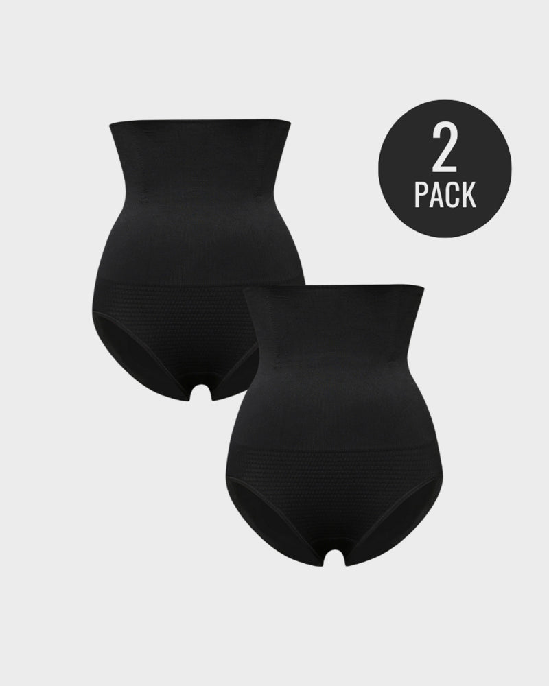 High-Waisted Shaping Panties — 2-Pack