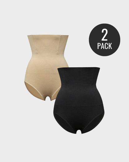 High-Waisted Shaping Panties — 2-Pack