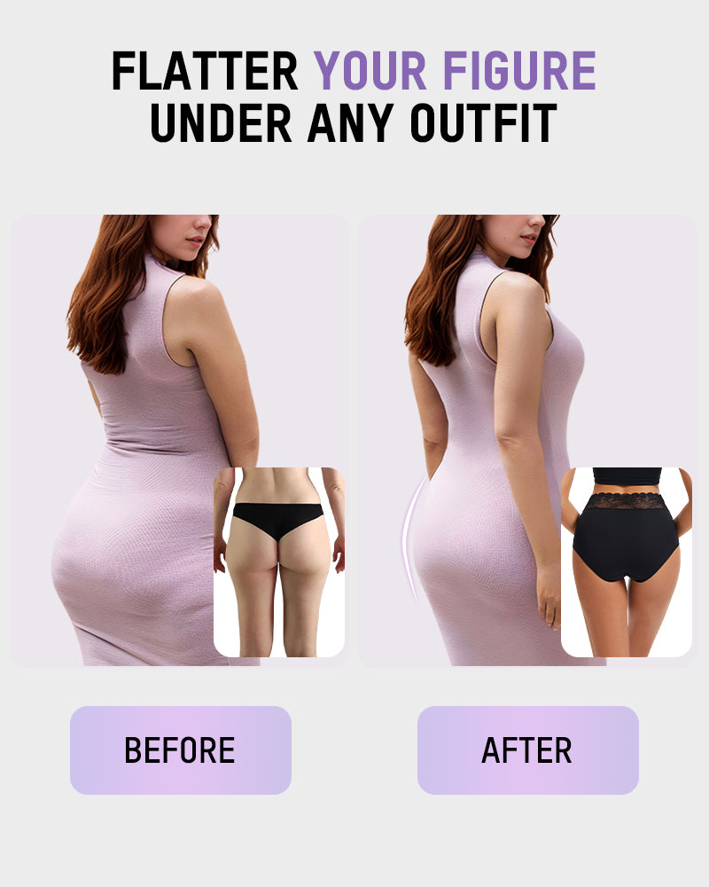 Lace-Trim Cotton Hipster Panties (5-Pack)