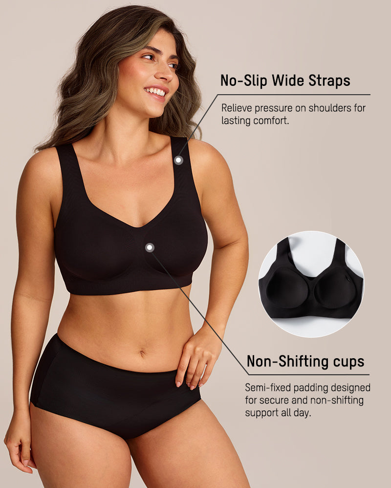 Antibacterial Gel Lift Wireless Bra