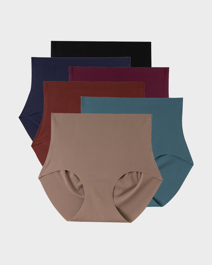 Nahtlose Formhöschen mit hoher Taille (6er-Pack)