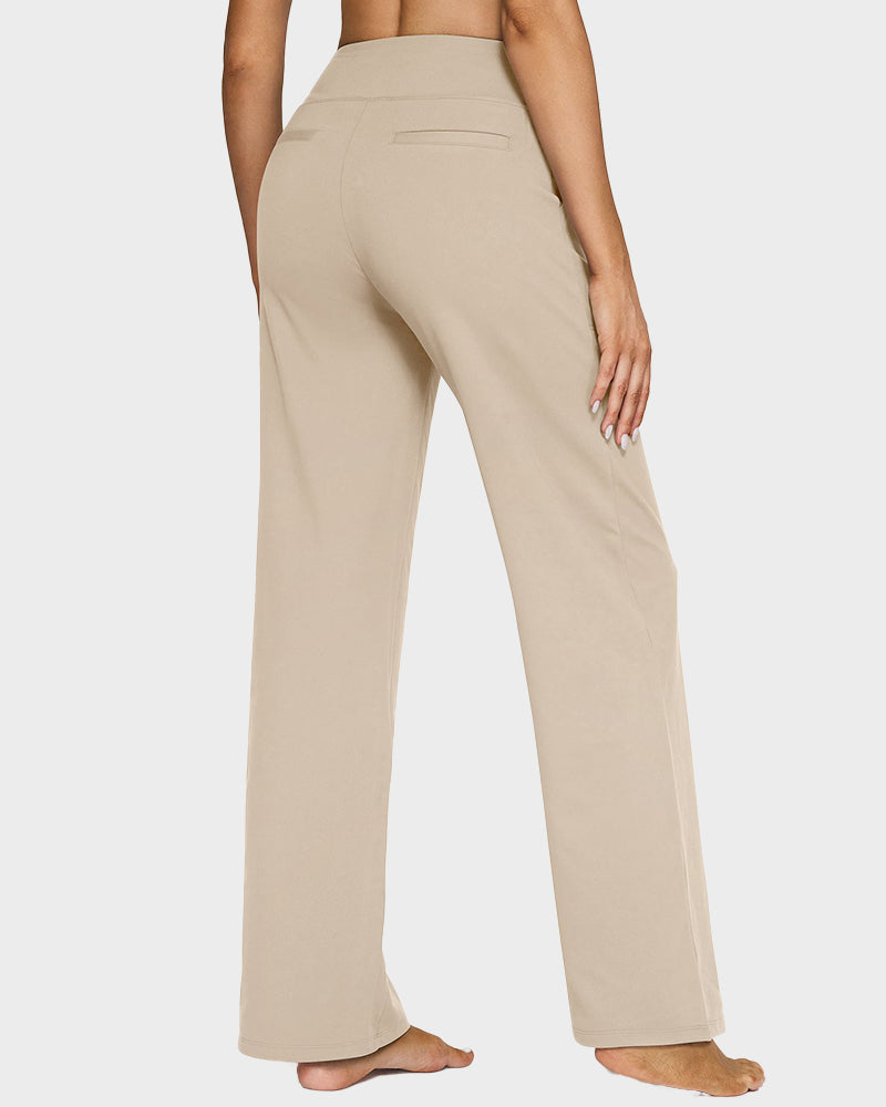 Loose High-Waisted Business Wide-Leg Yoga Pants