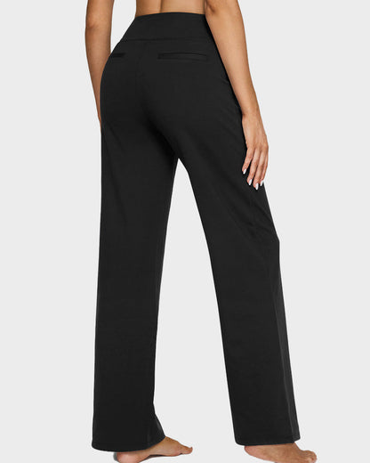 Loose High-Waisted Business Wide-Leg Yoga Pants
