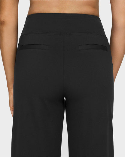 Loose High-Waisted Business Wide-Leg Yoga Pants