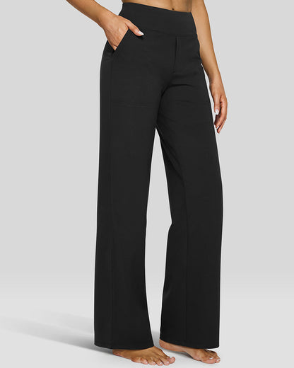 Loose High-Waisted Business Wide-Leg Yoga Pants