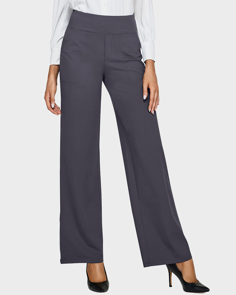 Loose High-Waisted Business Wide-Leg Yoga Pants