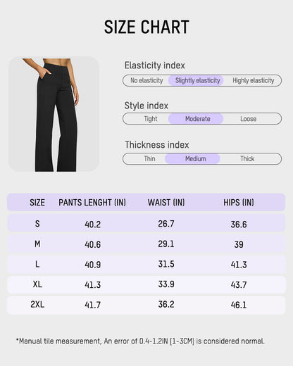 Loose High-Waisted Business Wide-Leg Yoga Pants