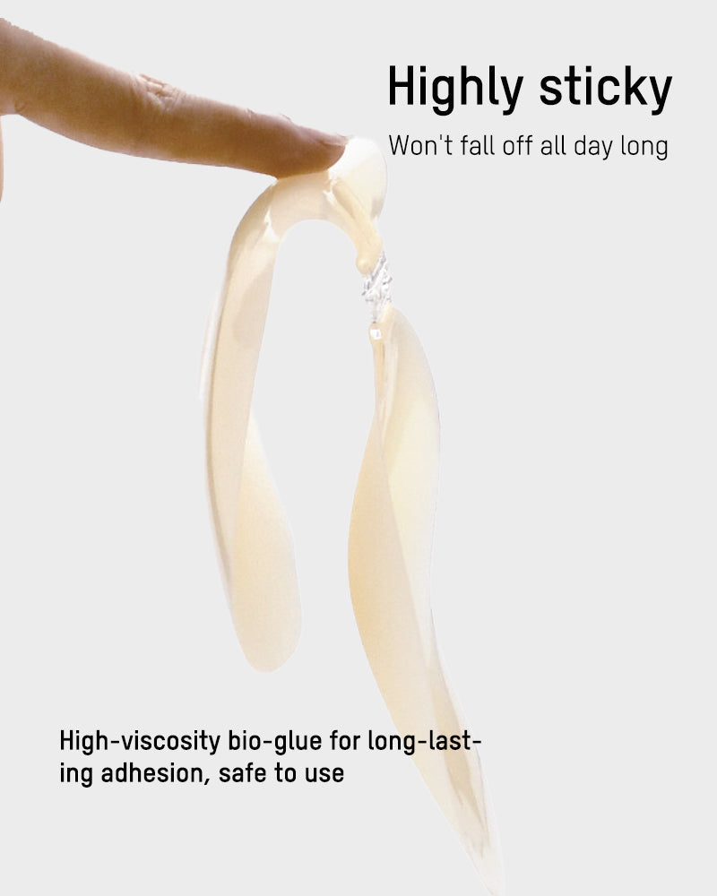 Ultra-Thin Mango-Shape Silicone Adhesive Bra (2 Pairs)