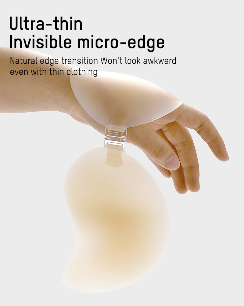 Ultra-Thin Mango-Shape Silicone Adhesive Bra (2 Pairs)