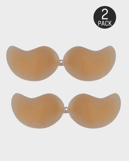 Ultra-Thin Mango-Shape Silicone Adhesive Bra (2 Pairs)