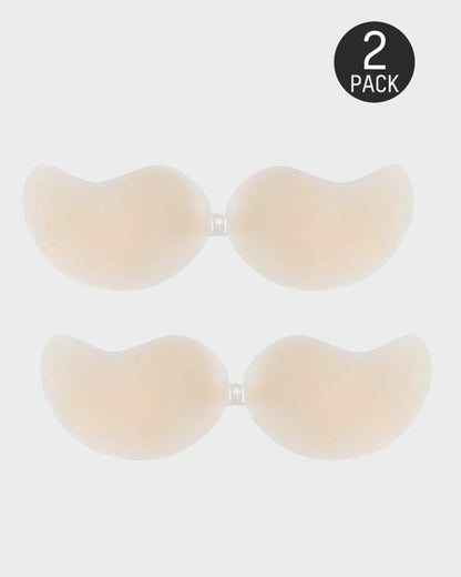 Ultra-Thin Mango-Shape Silicone Adhesive Bra (2 Pairs)
