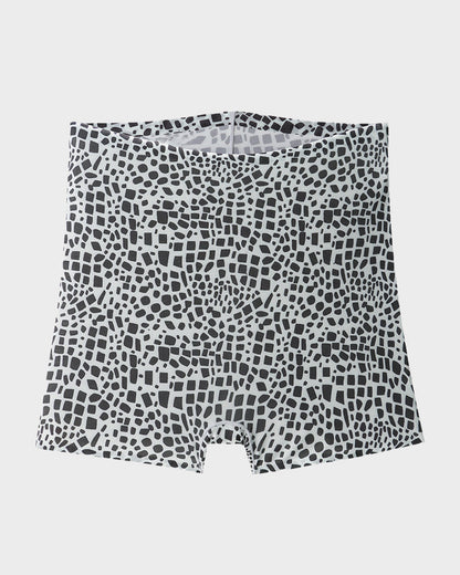 Culottes Mi-Taille en Soie Glacée Imprimé Léopard (Lot de 6)