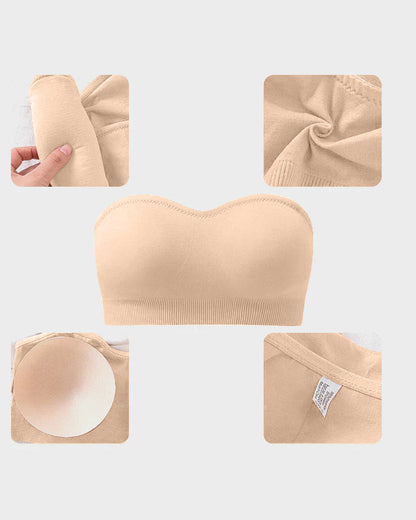 Seamless Wireless Non-Slip Strapless Bra