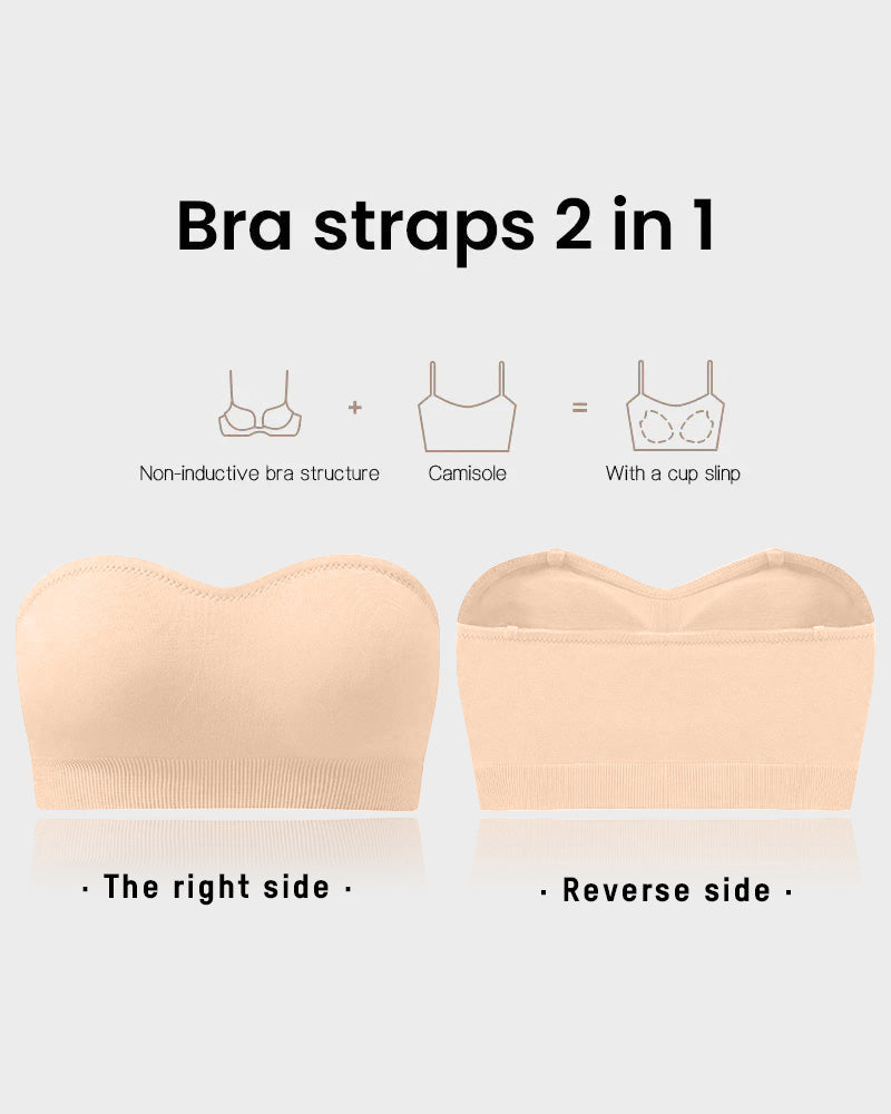 Seamless Wireless Non-Slip Strapless Bra