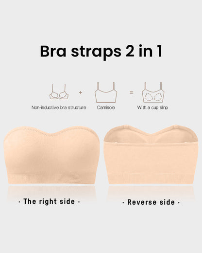 Seamless Wireless Non-Slip Strapless Bra