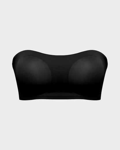 Crossover Non-Slip Side-Clasp Strapless Bra